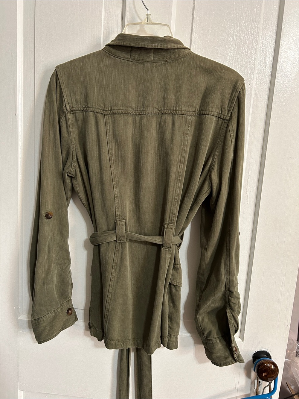 ALTAR’D STATE • Olive Green Utility Jacket - Women's Casual Button Down Jacket - Picture 7 of 8